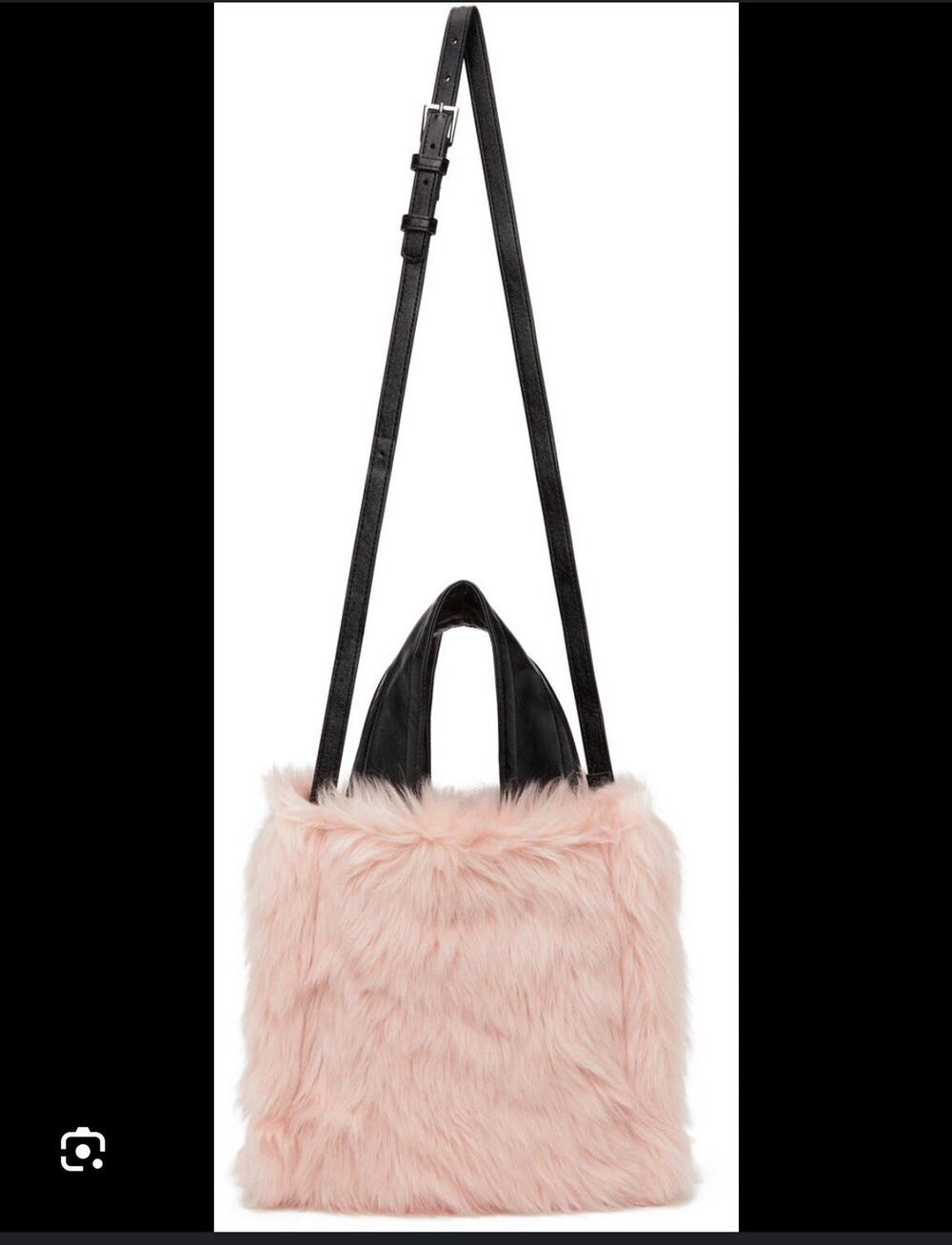 Stand Studio Women's Pink Faux Fur Lucille Tote Bag Purse NEW $369.00